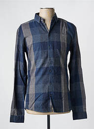 Chemise manches longues imprimé fantaisie bleu MINIMUM homme