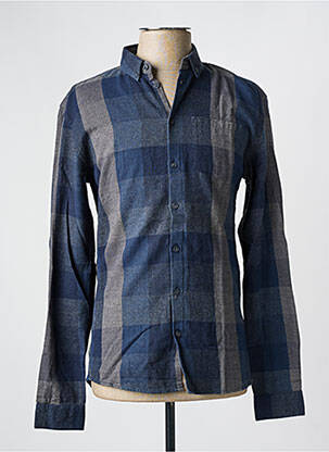 Chemise manches longues imprimé fantaisie bleu MINIMUM homme