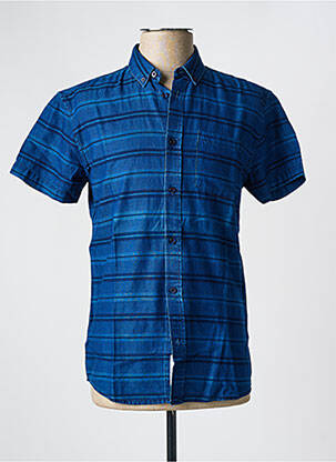 Chemise manches courtes imprimé fantaisie bleu MINIMUM homme