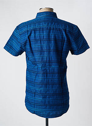 Chemise manches courtes imprimé fantaisie bleu MINIMUM homme