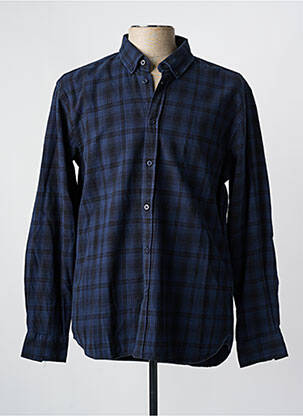 Chemise manches longues imprimé fantaisie bleu MINIMUM homme