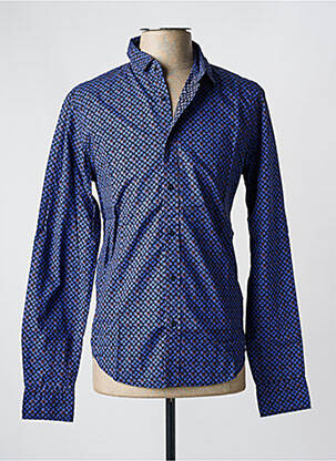 Chemise manches longues bleu SCOTCH & SODA pour homme