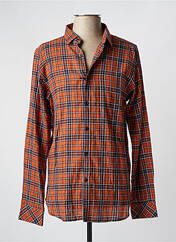 Chemise manches longues marron DSTREZZED pour homme seconde vue