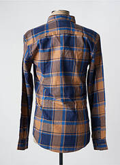 Chemise manches longues marron MINIMUM pour homme seconde vue