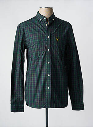 Chemise manches longues vert LYLE & SCOTT pour homme