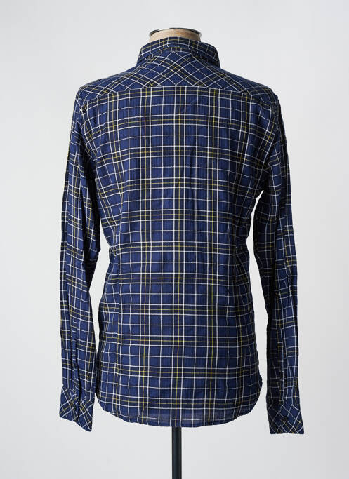 Chemise manches longues bleu DSTREZZED pour homme