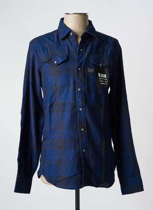 Chemise manches longues bleu G STAR pour homme