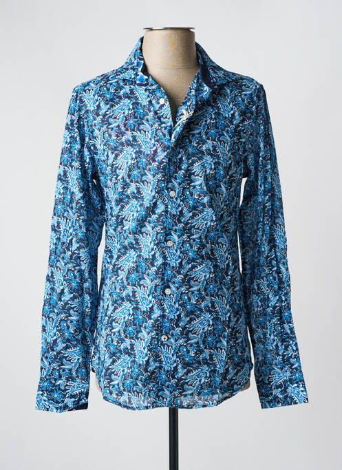 Chemise manches longues bleu GANESH pour homme