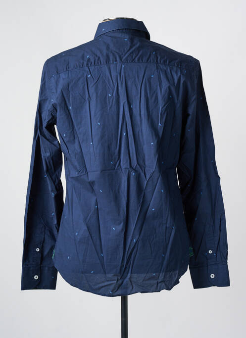 Chemise manches longues bleu GANESH pour homme