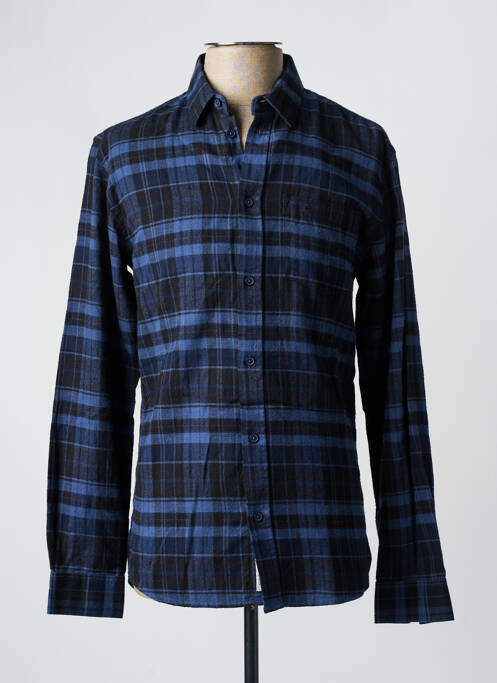 Chemise manches longues bleu MINIMUM pour homme