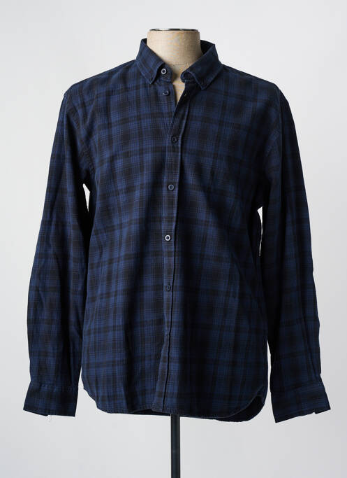 Chemise manches longues bleu MINIMUM pour homme