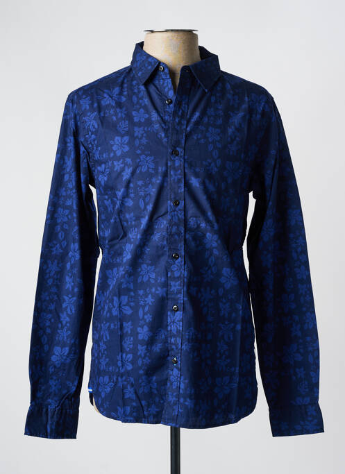 Chemise manches longues bleu SCOTCH & SODA pour homme
