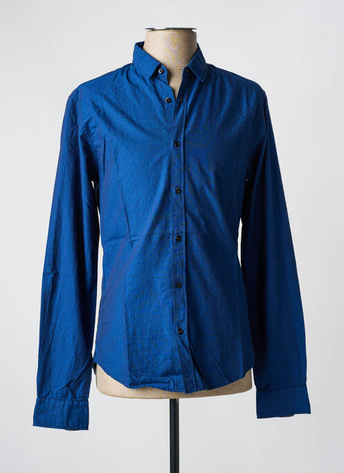 Chemise manches longues bleu SCOTCH & SODA pour homme