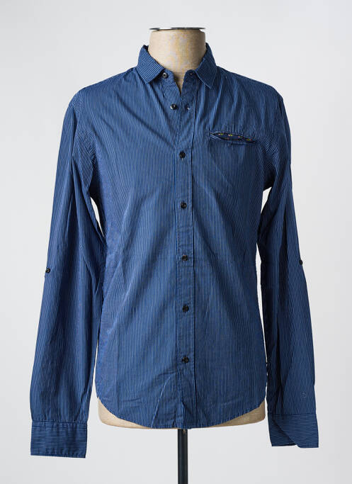 Chemise manches longues bleu SCOTCH & SODA pour homme
