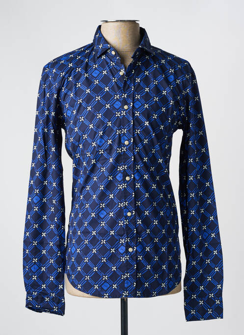 Chemise manches longues bleu SCOTCH & SODA pour homme