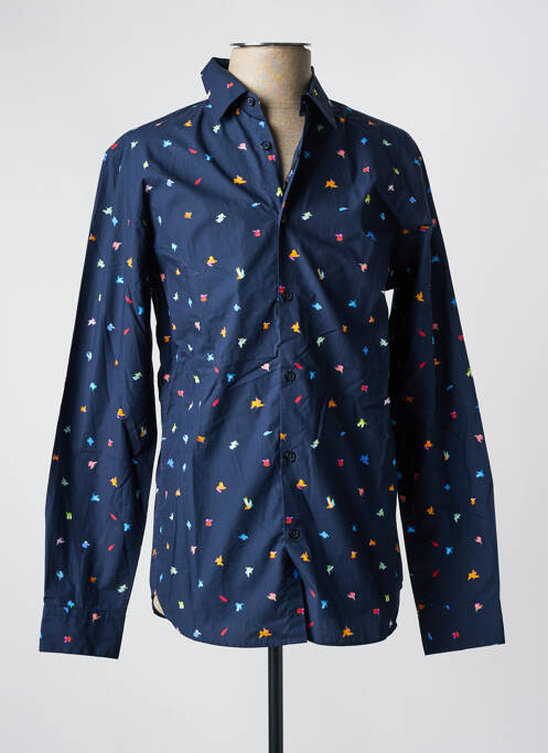 Chemise manches longues bleu SELECTED pour homme