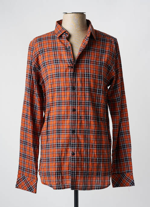 Chemise manches longues marron DSTREZZED pour homme