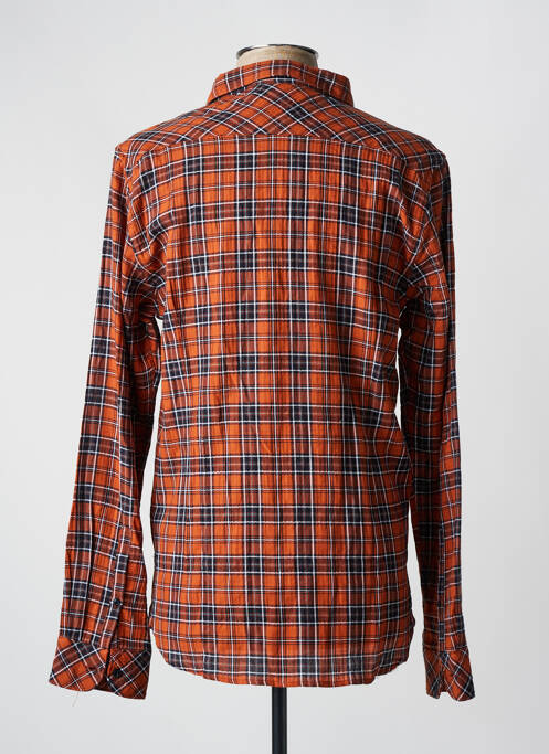 Chemise manches longues marron DSTREZZED pour homme