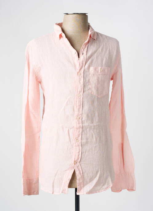 Chemise manches longues rose KNOWLEDGE COTTON APPAREL homme