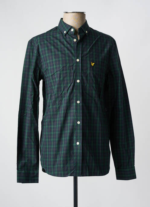 Chemise manches longues vert LYLE & SCOTT pour homme