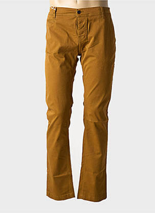 Pantalon chino stretch taille normale marron DONOVAN homme