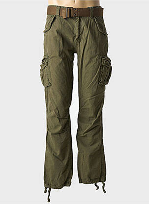 Pantalon cargo taille normale taille normale vert SCHOTT homme