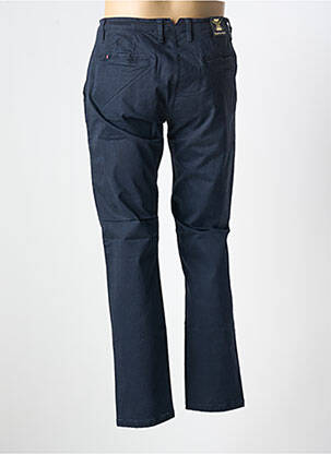 Pantalon chino stretch taille normale bleu RECYCLED ART WORLD homme