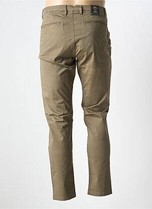 Pantalon chino stretch taille normale vert RECYCLED ART WORLD homme