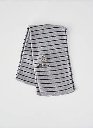 Echarpe broderie gris IKKS fille