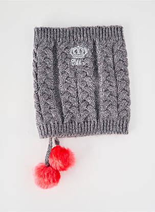Col / tour de cou stretch gris IKKS fille