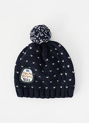 Bonnet imprimé fantaisie bleu IKKS garçon
