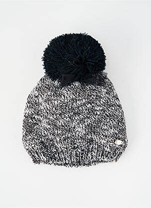 Bonnet maille grosse maille noir IKKS fille