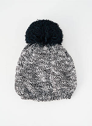 Bonnet maille grosse maille noir IKKS fille
