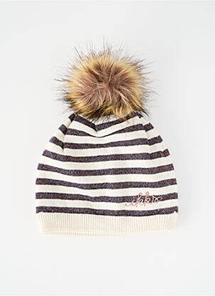 Bonnet doublure beige IKKS fille