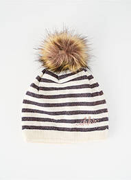 Bonnet doublure beige IKKS fille