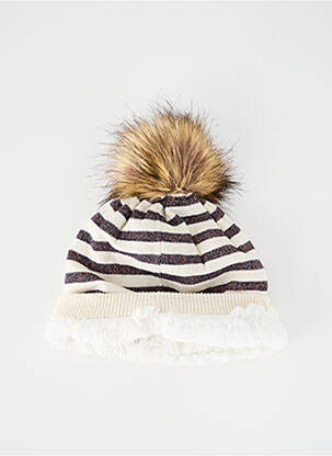 Bonnet doublure beige IKKS fille