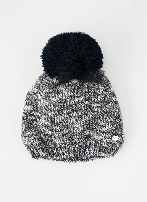 Bonnet maille grosse maille noir IKKS fille