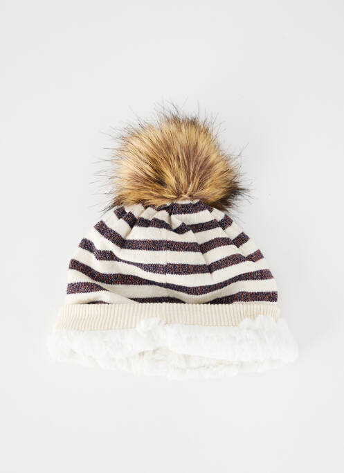 Bonnet doublure beige IKKS fille