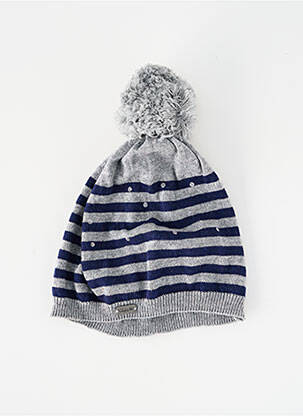 Bonnet imprimé fantaisie bleu IKKS fille