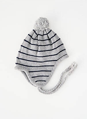 Bonnet fermeture liens à nouer gris IKKS fille