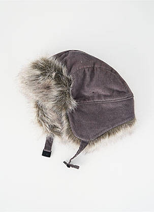 Bonnet broderie motifs brodés gris IKKS garçon