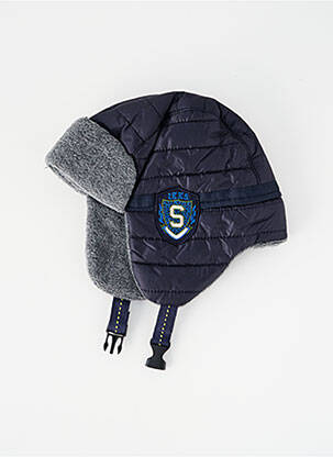 Bonnet doublure bleu IKKS garçon