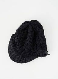 Bonnet maille grosse maille noir IKKS enfant