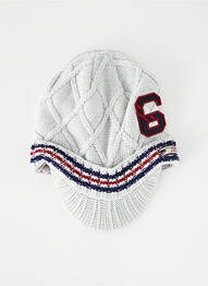 Chapeau broderie motifs brodés gris IKKS garcon