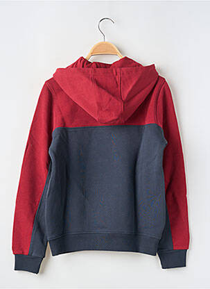 Sweat-shirt à capuche poches manches longues rouge TEDDY SMITH garcon