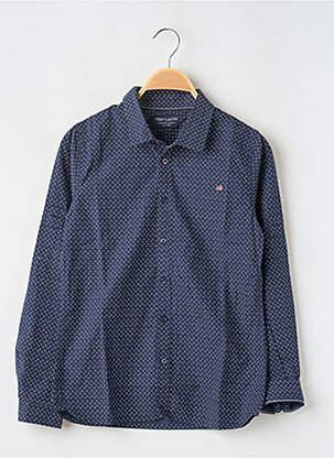 Chemise manches longues coupe droite bleu TEDDY SMITH garçon