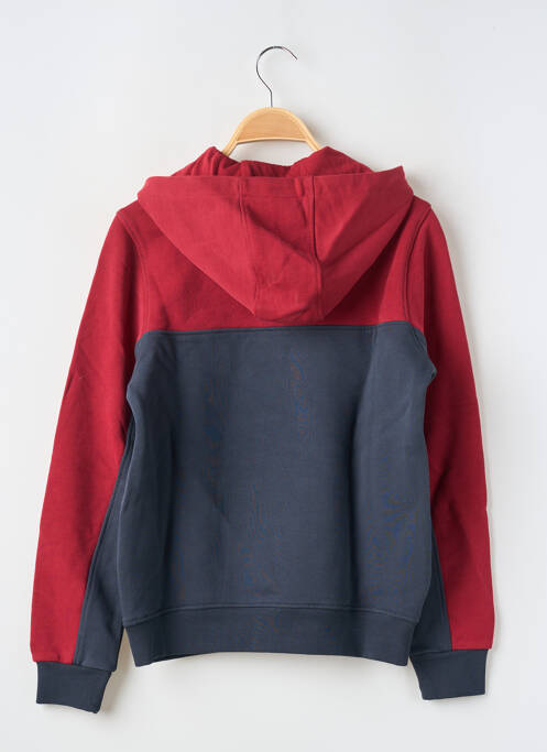 Sweat-shirt à capuche rouge TEDDY SMITH pour garçon