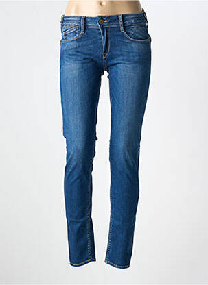 Jeans skinny stretch taille basse bleu LE TEMPS DES CERISES femme