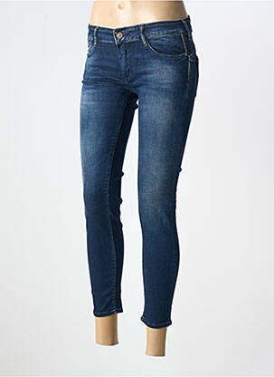 Jeans skinny stretch taille basse bleu LE TEMPS DES CERISES femme