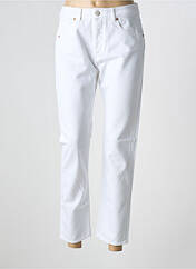 Jeans coupe droite blanc REIKO pour femme seconde vue